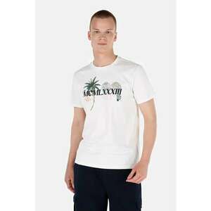 Tricou Cu Maneca Scurta De Barbati Alb Regular Fit CL1067860 imagine