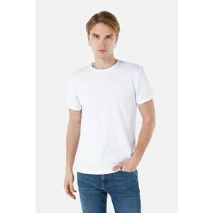 Tricou Cu Maneca Scurta De Barbati Alb Regular Fit CL1069388 imagine