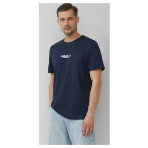 Tricou barbati cu imprimeu cu logo - din bumbac - Regular fit imagine