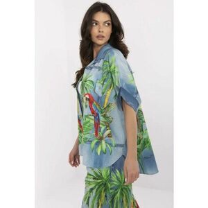 Camasa cu imprimeu tropical - imagine