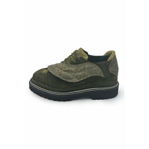 Pantofi casual de piele intoarsa cu insertii de piele imagine