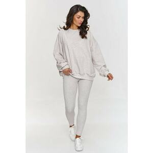 Set trening dama gri - bumbac - imagine