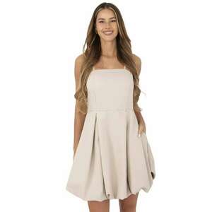 Rochie bej - poliester - imagine