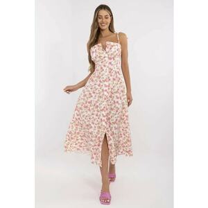 Rochie poliester - ecru - imagine