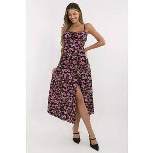 Rochie poliester - one size - neagra/roz imagine
