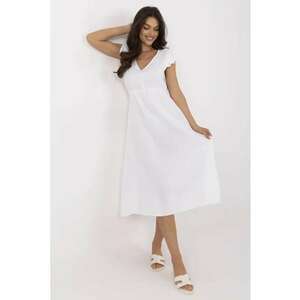 Rochie bumbac - alb - imagine