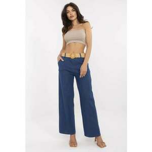 Pantaloni dama bumbac - one size - albastru inchis imagine