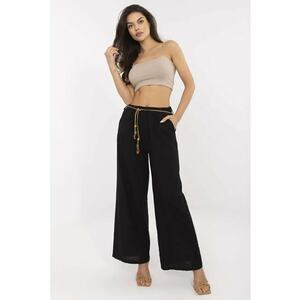Pantaloni dama - bumbac/in - one size - negru imagine