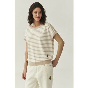 Bluza cu dungi si decolteu rotund imagine