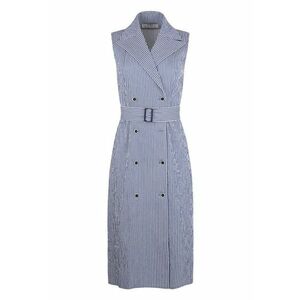 Rochie tip vesta cu imprimeu in dungi imagine