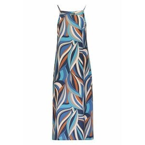 Rochie cu imprimeu si decolteu patrat - Multicolor imagine
