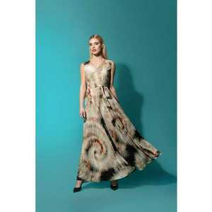 Rochie maxi cu imprimeu tie-dye imagine