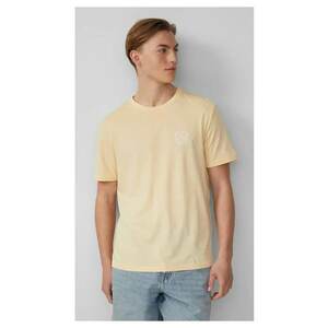Q/S by s.Oliver Tricou barbati cu imprimeu - decolteu la baza gatului - Regular fit - Galben deschis - imagine