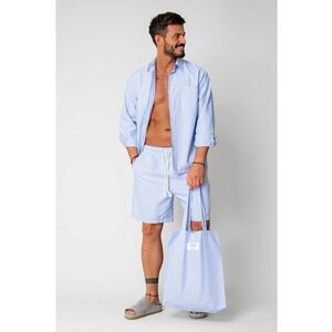 Set camasa si pantalon scurt stripe Blue/White 16813 imagine