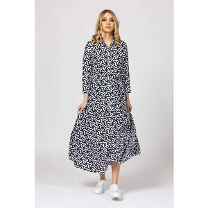 Rochie-camasa midi cu model floral Valida imagine