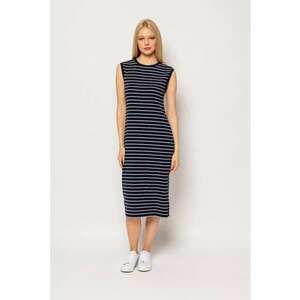 Rochie midi din amestec de modal cu model in dungi Vivero imagine
