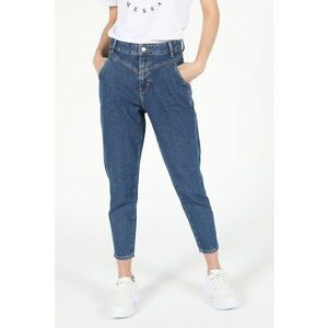 Blugi crop cu croiala conica imagine
