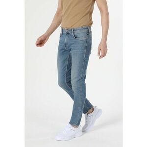 Blugi slim fit cu aspect decolorat imagine