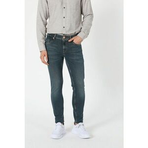 Blugi slim fit cu aspect decolorat imagine