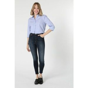 Blugi skinny decolorati imagine