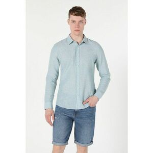 Camasa slim fit din amestec de in imagine