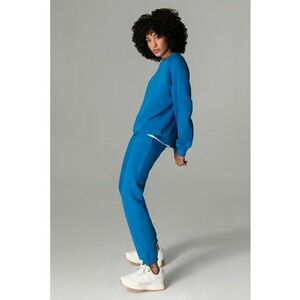 Pantaloni sport cu talie inalta si buzunare laterale imagine