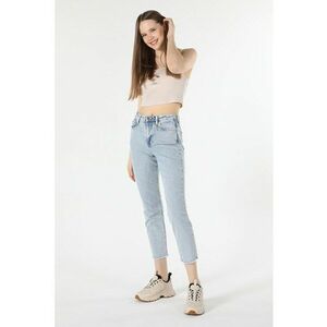 Blugi crop cu talie inalta imagine