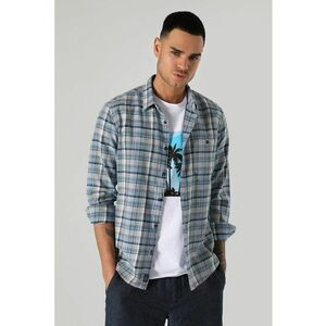Camasa slim fit de bumbac in carouri imagine