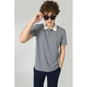 Tricou polo cu model in carouri imagine