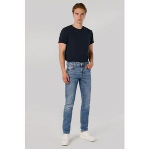 Blugi slim fit cu 5 buzunare imagine