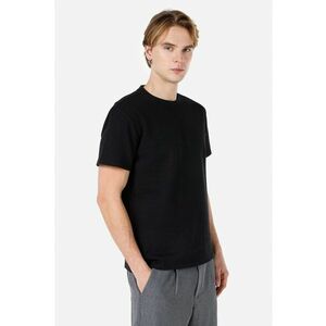 Tricou din amestec de bumbac cu decolteu la baza gatului imagine