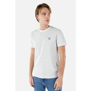 Tricou din bumbac cu model in dungi imagine