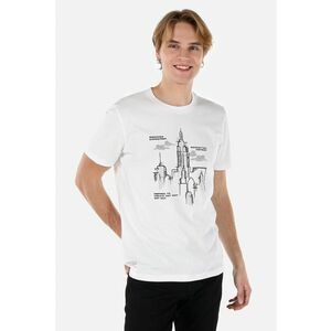 Tricou de bumbac cu imprimeu grafic imagine
