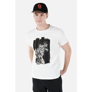 Tricou de bumbac cu imprimeu grafic imagine