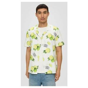 Camasa barbati cu maneca scurta - imprimeu cu lime - Regular fit imagine