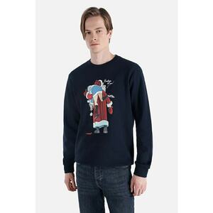 Hanorac / Bluza De Barbati Albastru Marin Regular Fit Cl1061441 imagine