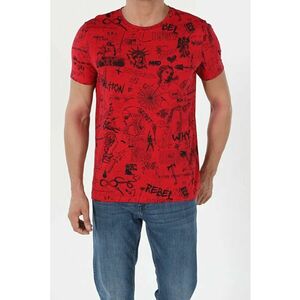 Tricou Cu Maneca Scurta De Barbati Rosu Regular Fit Cl1054912 imagine
