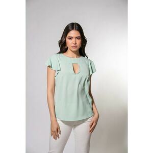 Bluza cu decolteu la baza gatului si maneci fluture Kendra imagine