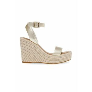 Sandale demi-wedge de piele ecologica imagine