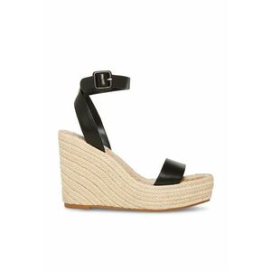 Sandale demi-wedge de piele ecologica imagine
