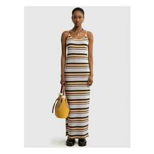Rochie maxi in dungi Martina - Multicolor imagine