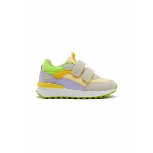 Pantofi sport cu inchidere velcro si insertii din piele intoarsa imagine