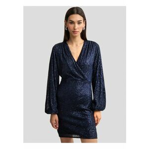 Rochie mini cu paiete Loreta - Albastru imagine