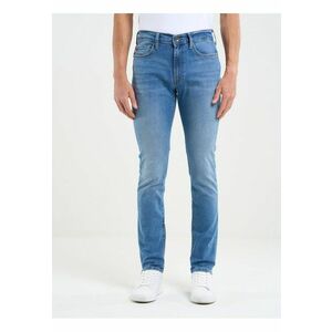 Blugi barbati Terry 133 - conici - talie joasa - denim deschis imagine