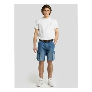 Bermude cargo din denim Morris 418 imagine