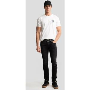 Tricou cu detaliu logo brodat Reager imagine