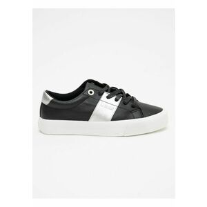 Pantofi sport cu banda contrastanta - Negru/Bleumarin - imagine
