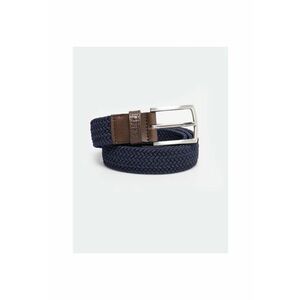 Curea barbati - model ABRI BELT 403 L - elastica - granat - cu detalii din piele imagine