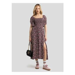 Rochie cu decolteu patrat si slit adanc Bler - Multicolor imagine