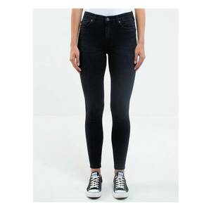Blugi crop cu talie inalta si push-up Melinda 895 imagine